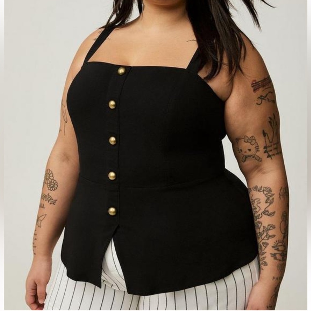 NWT Torrid sleeveless peplum bustier top size 2 2x 18 20